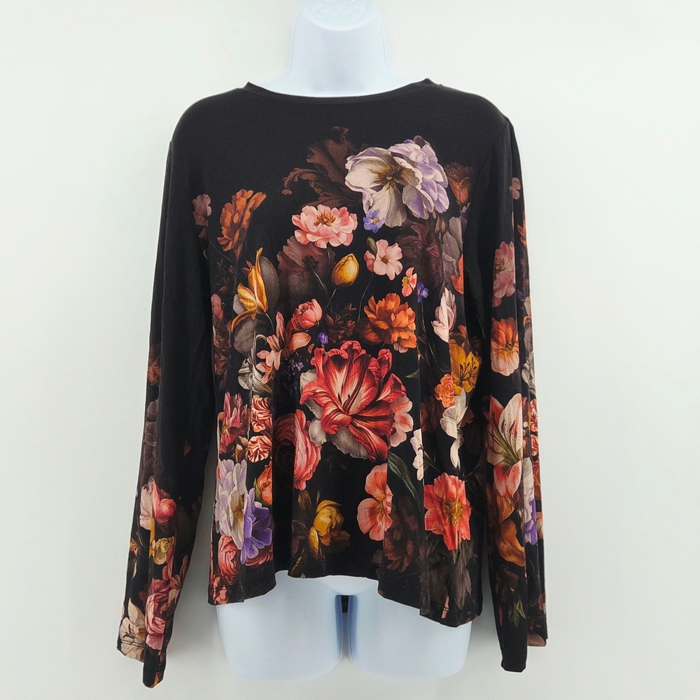 Johnny Was Janie Favorite Flare Sleeve Top Beckett Blooms Autumn Medium T18325-O